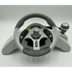 Retro Mad Catz MC2 Racing‎ Steering Wheel XBOX 360 Forza 2 included USED #761